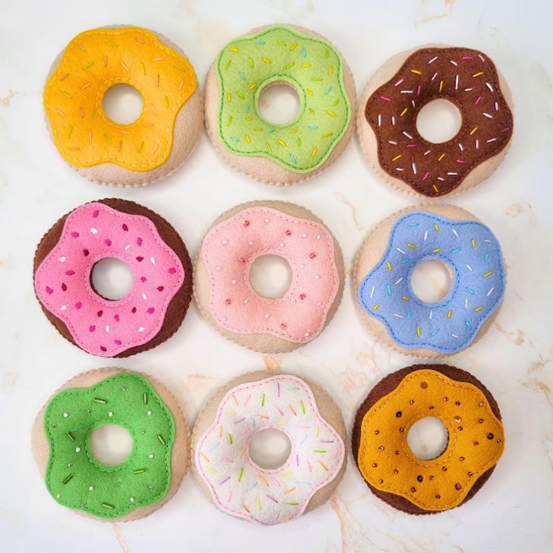 Mainan Bentuk Donat Flanel