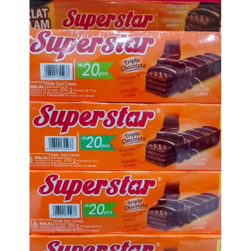 

Superstar wafer coklat kotak isi 20 pcs