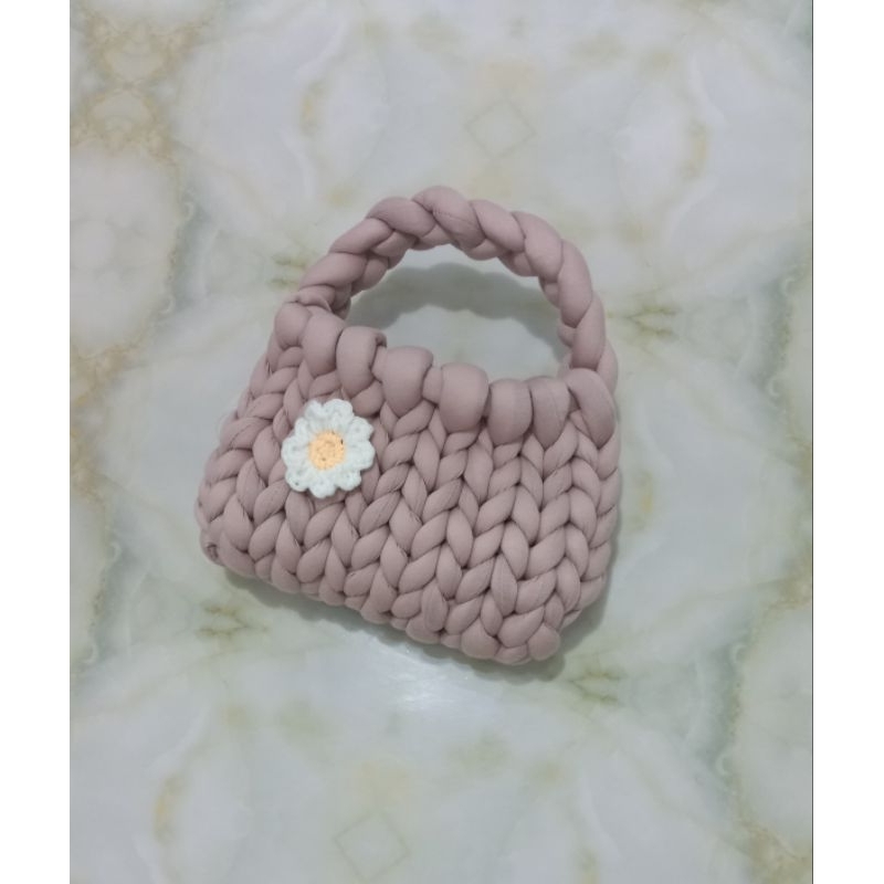 Tas rajut chunky/ tas korea/ tas benang chunky