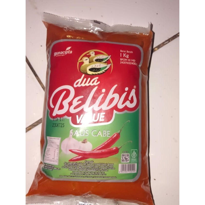 

Sambel Dua Belibis Value Saos Cabe 1 kg & Cabe Asli ABC