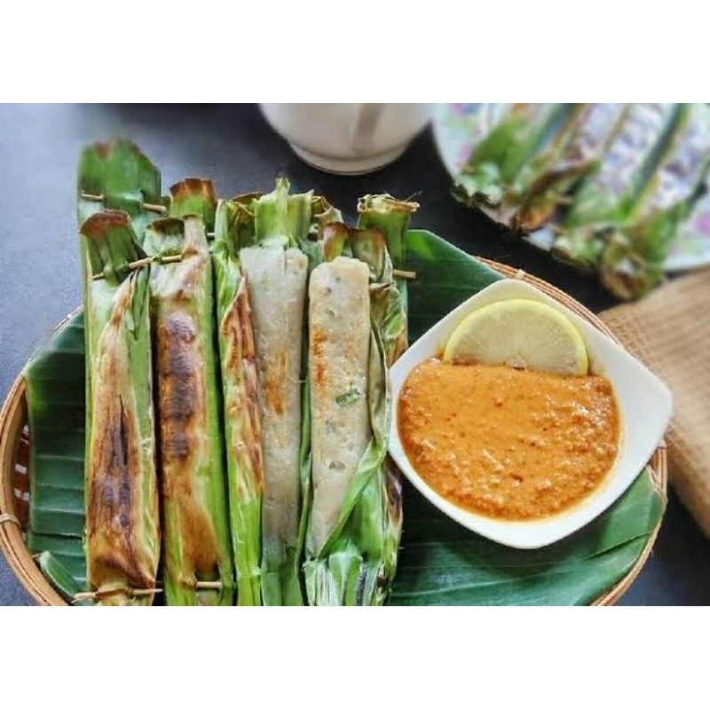 

Otak otak bakar ikan tenggiri 5pcs plus saus kacang