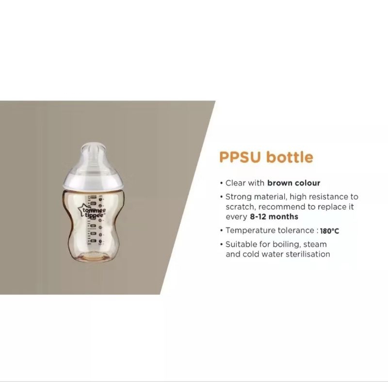 Tommee Tippee PPSU 260ml / Tommee Tippee PPSU Closer to Nature