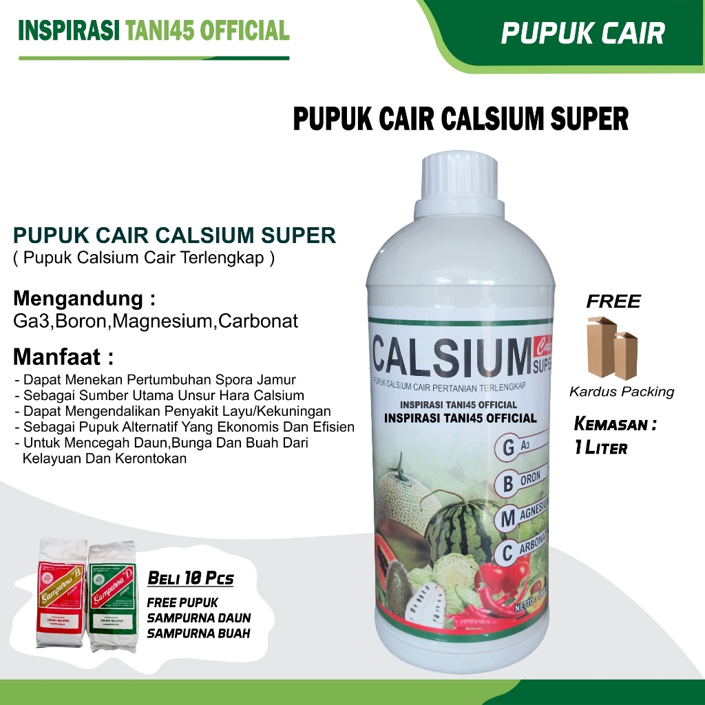 Pupuk Calsium Susu Cair 1 liter/Pupuk Cair Calsium Susu Super 1 liter