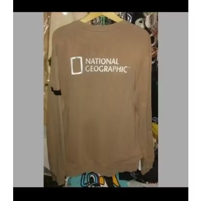 National Geographic patch brown coksu travis scott tye dye Crewneck sweater not kaos Hoodie natgeo s