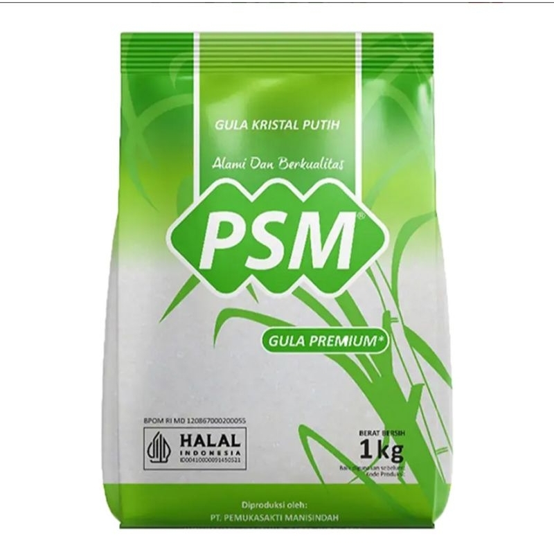 

PSM Gula Pasir Kristal Putih Premium 1000 g