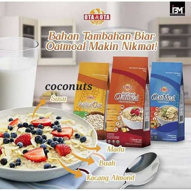 

Ota & Ota Rolled Oatmeal / Biji Havermut Havermout Utuh 1Kg
