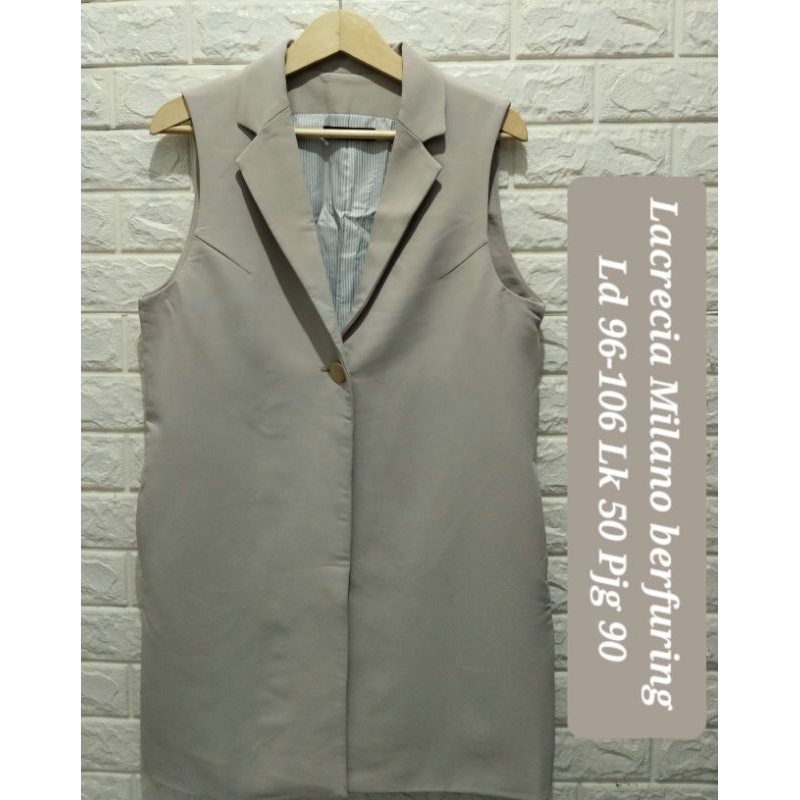 Blazer Kerja Cream Wanita Blazer Kerja Coklat Blazer Coklat