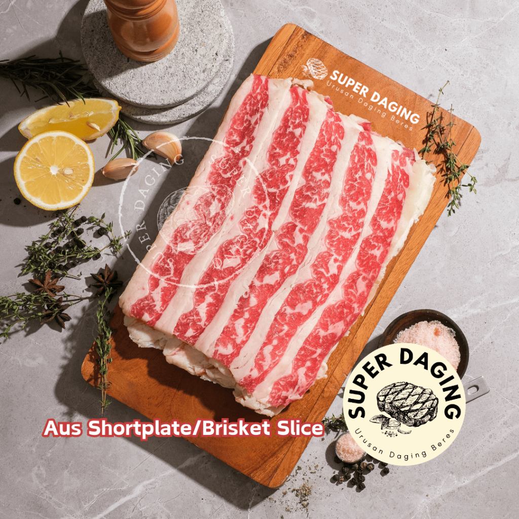 

Australian Shortplate / Brisket Beef Slice 1kg - Super Daging Tangerang