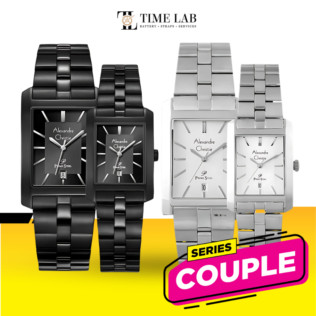 JAM TANGAN COUPLE ALEXANDRE CHRISTIE PRIMO STELL AC1019 / AC 1019 ORIGINAL PRIA WANITA