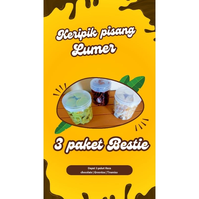 

paket Hemat Keripik pisang lumer dapat ( 3 toples)