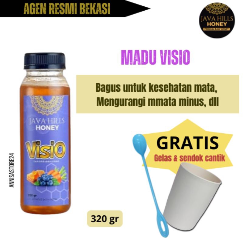 

MADU VISIO JAVAHILLS HONEY 320gr / menyehatkan mata / mengatasi minus / katarak