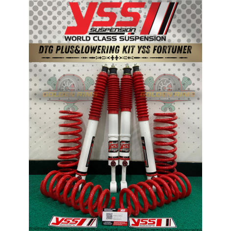 Shockbreaker YSS Dtg Plus 7 Click Adjustable & LoweringKit Yss Untuk Toyota Fortuner