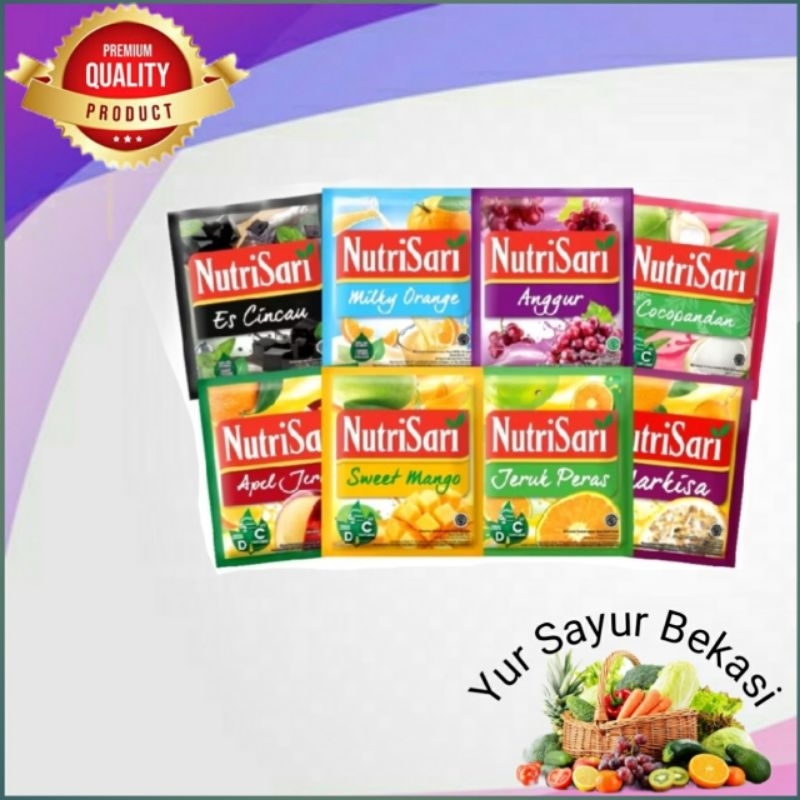 

Nutrisari 1 Renceng (isi 10Sachet).