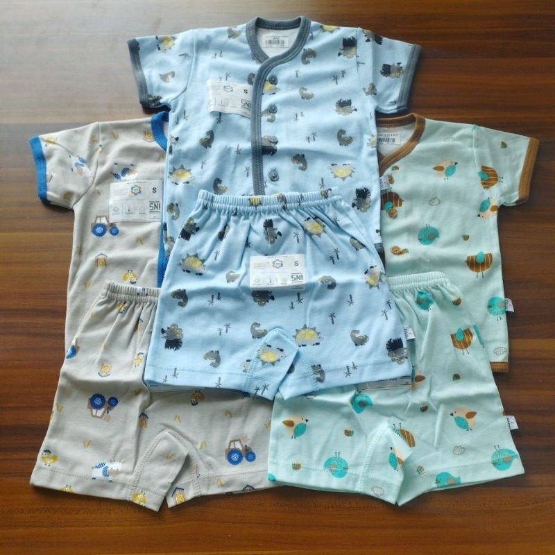 NOVA | NOVA SETELAN BAJU PENDEK KANCING DEPAN | SETELAN BAJU LENGAN PENDEK | SETELAN BAJU ANAK MURAH