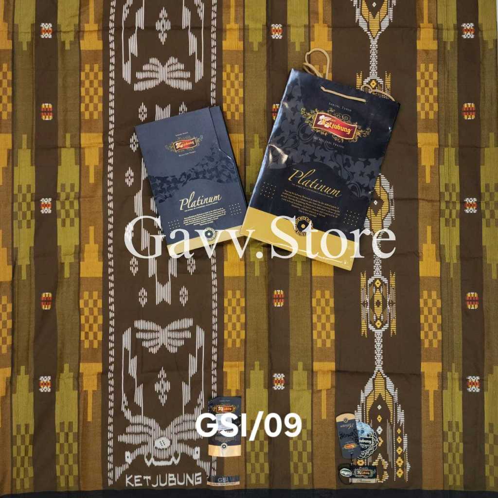 Sarung KETJUBUNG PLATINUM GSI // ORI Sarung KETJUBUNG GUNUNG SONGKET IKAT