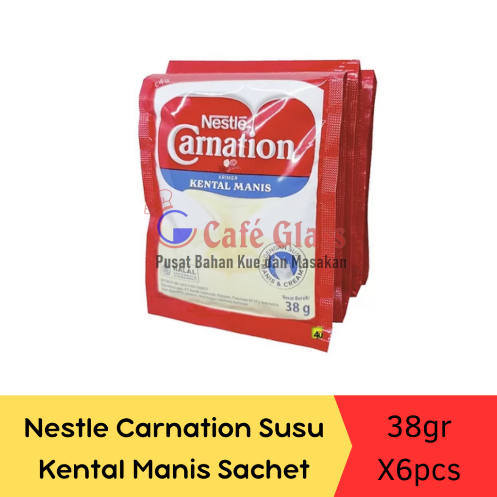 

Nestle Carnation Susu Kental Manis Sachet/Isi 6 Sachet