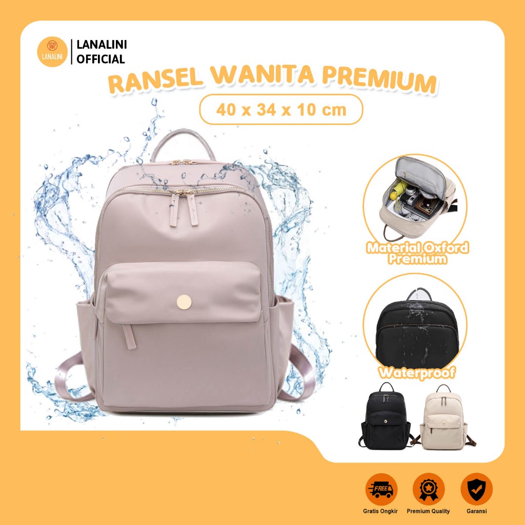Tas Ransel Laptop Wanita Cewe Daypack Bag Kuliah Kerja Asus Tuf Gaming Acer Aspire Swift X Lenovo id