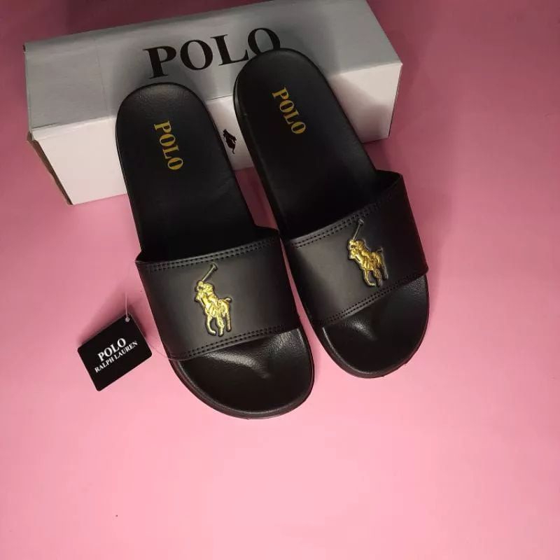 Sandal Slide On Sandal POLO Sendal Selop Pria Wanita Sandal New