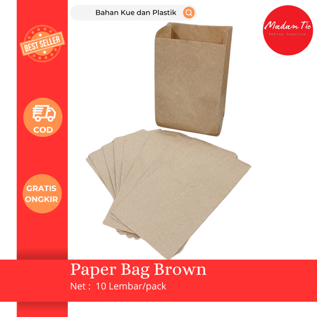 

Paper Bag Brown 10 Lembar/pack