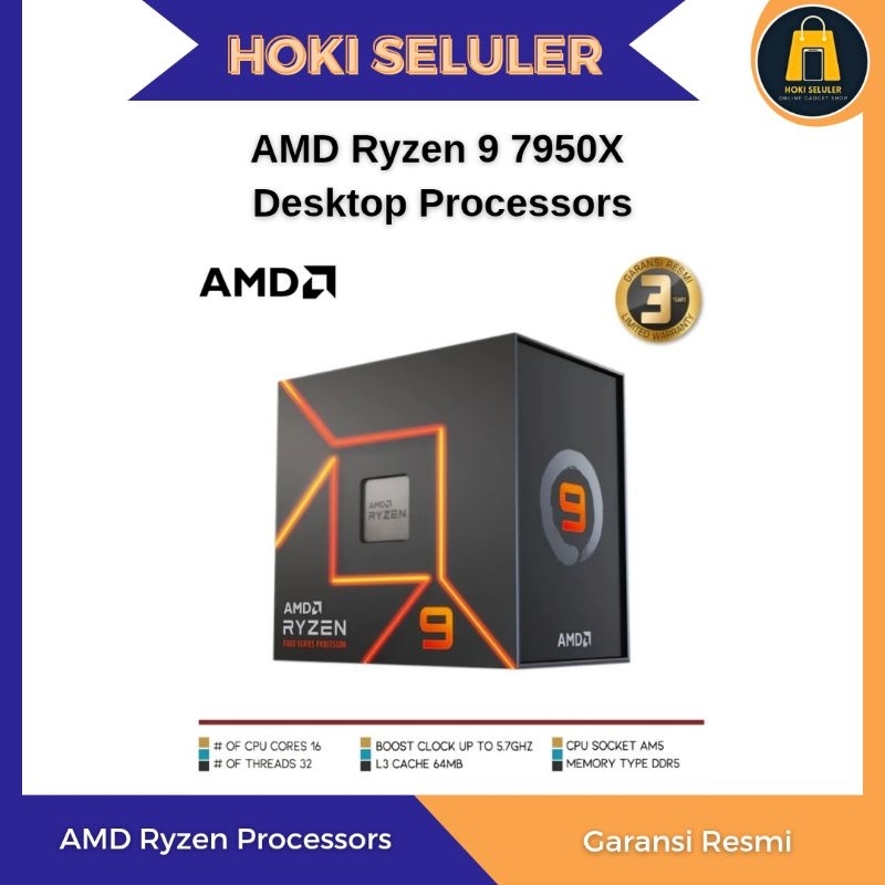 AMD Ryzen 9 7950X Desktop Processors | Ryzen 9 7000 Series