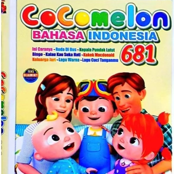 KASET DVD LAGU ANAK-ANAK COCOMELON BAHASA INDONESIA TERBARU - KASET DVD EDUKASI ANAK - KASET DVD LAG