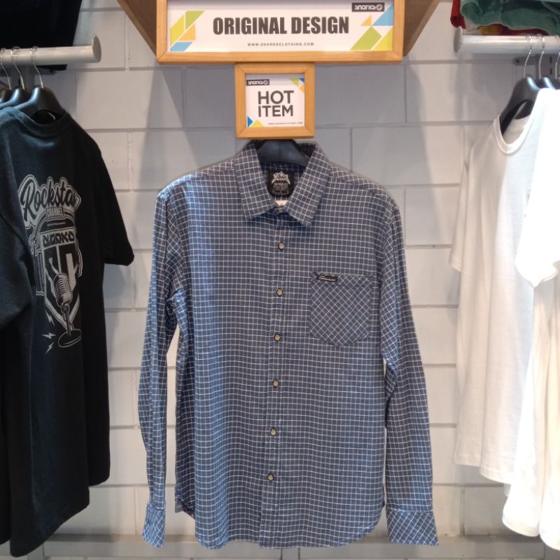 kemeja/shirt Casual wear pria Sharks.co brand original