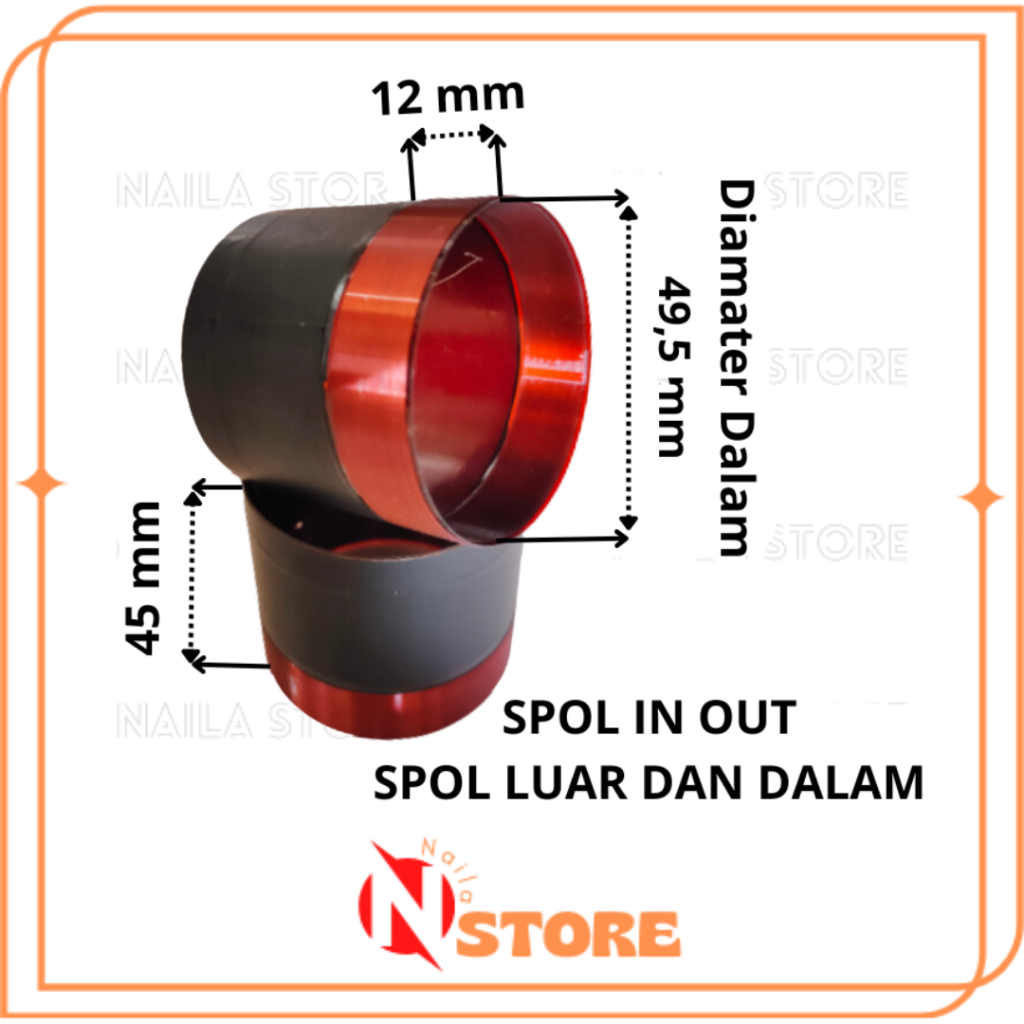 Spol Speaker Wofer 12 In Spul Spiker 15 Inch 49,5 mm Voice Coil Speaker Subwoofer