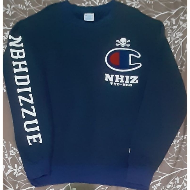 CrewNeck Champion spellout X Izzue Plus NEIGHBORHOOD