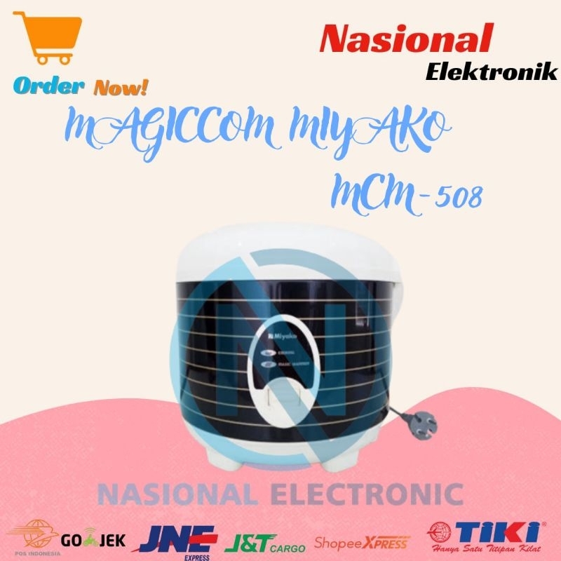 MAGICCOM MIYAKO MCM-508/PENANAK NASI MIYAKO MCM 508/RICE COOKER MIYAKO MCM508/PENGHANGAT NASI MIYAKO