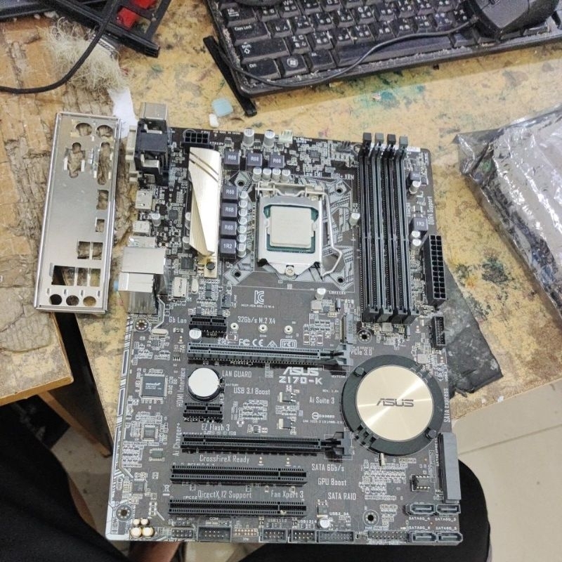 mainboard Asus z170 k ddr4 + procsesor core i5-6500 gen6