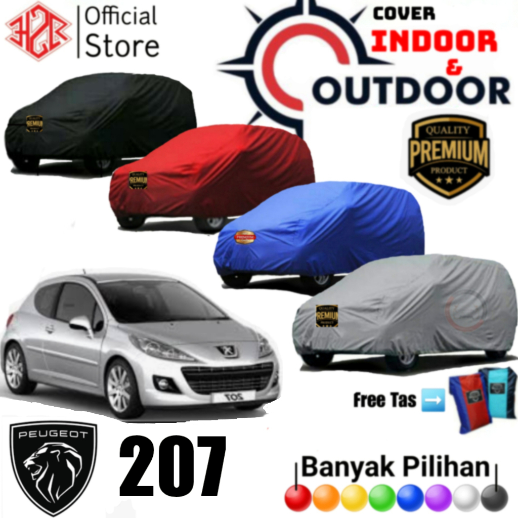 Cover Mobil Peugeot, Sarung Mobil Peugeot 207, Selimut Mobil Peugeot 207, Bahan Polyester Premium