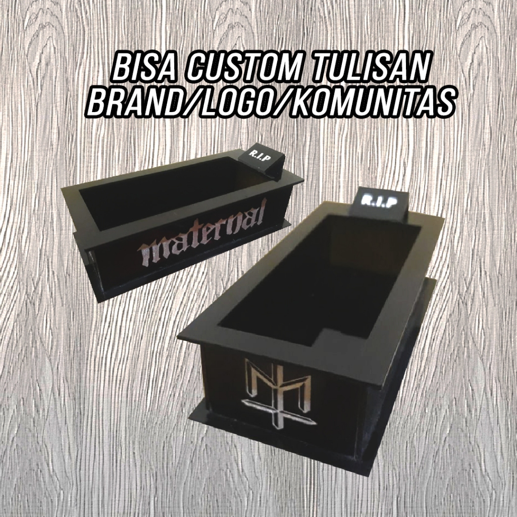 Asbak Aesthetic Bisa Custom Nama/Komunitas/Logo Bahan Akrilik Untuk Souvenir Asbak Unik