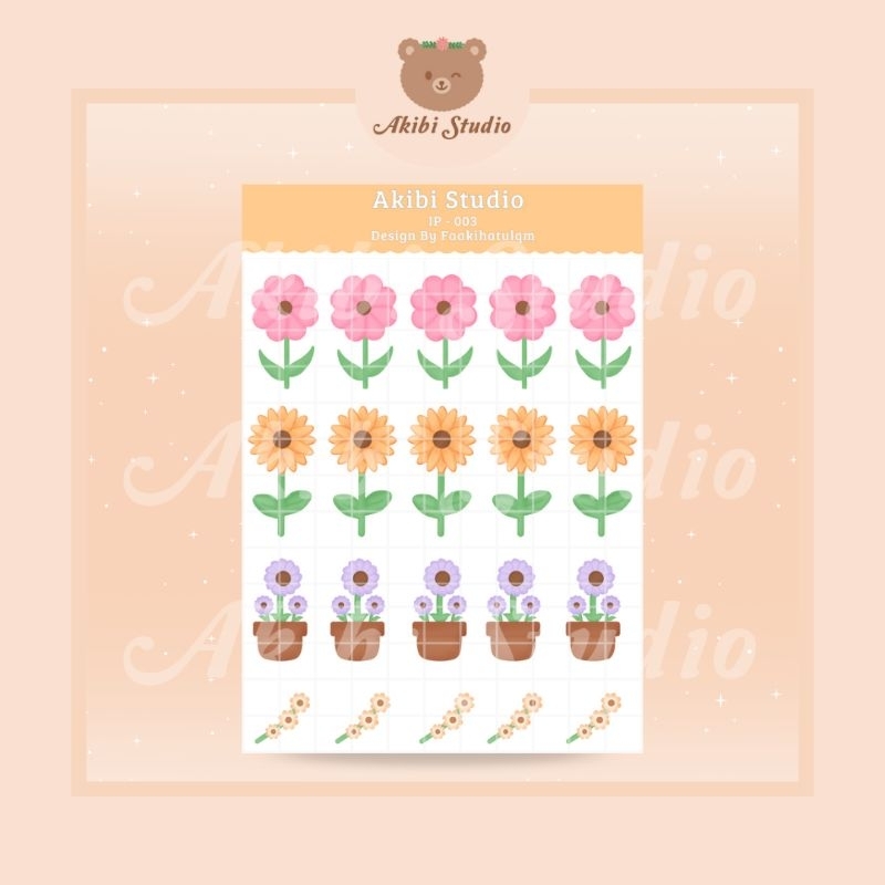 

IP-003 STICKER BUNGA