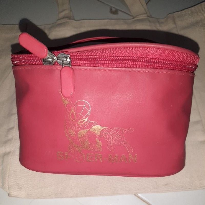 preloved pouch marvel minisk spider man merah