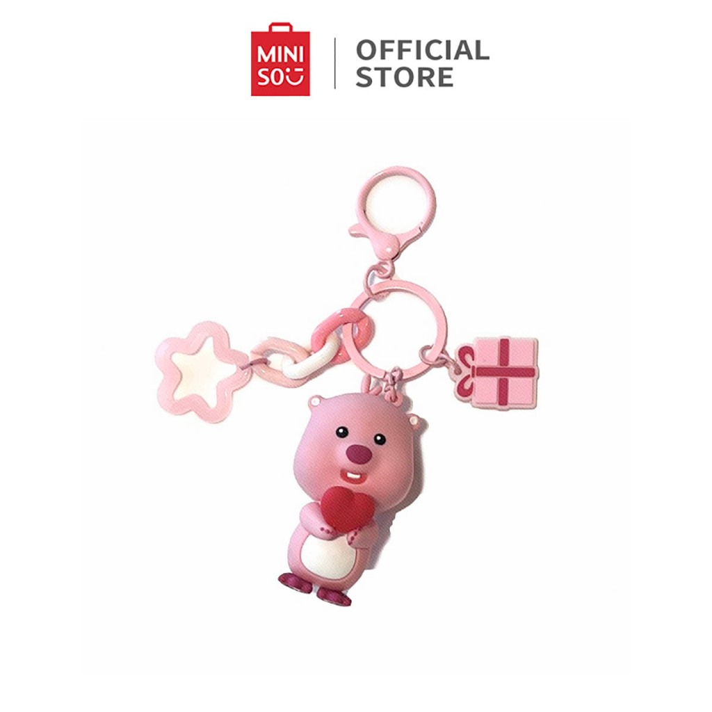 Miniso x Zanmang Loopy Collection Heart Keychain Liontin Dekoratif