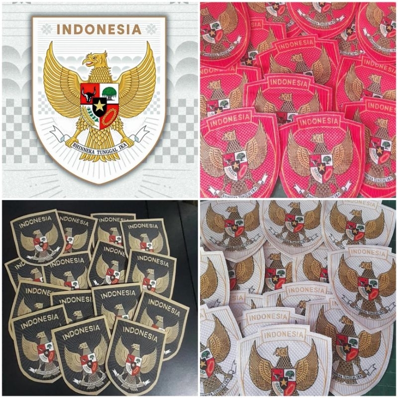 PATCH GARUDA EMBLEM WOVEN LOGO TIMNAS TERBARU