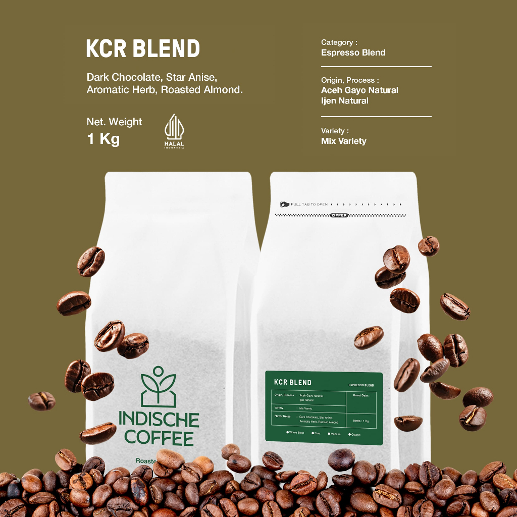 

Kopi KCR Blend Espresso Gayo 1 KG - Arabika