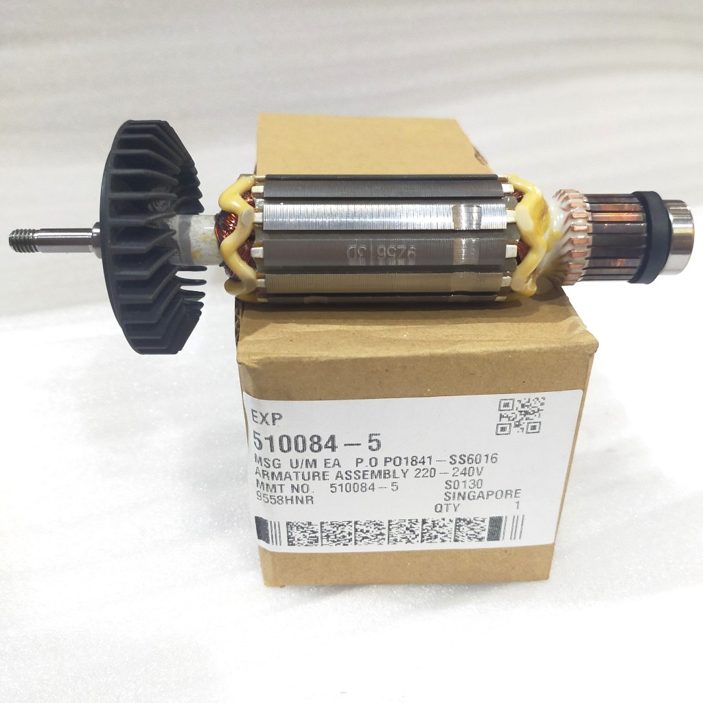 Makita Armature 9556HP 510084-5 Rotor Angker Mesin Gerinda 4" 220V