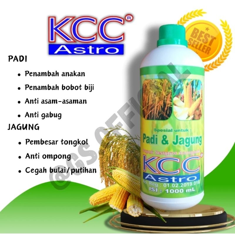 Pupuk Semprot Cair KCC Astro Spesial Padi Dan Jagung