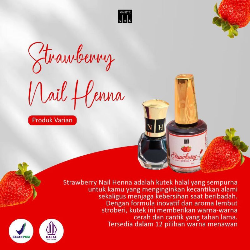 [NHS KOMSETIX] STRAWBERRY NAIL HENNA