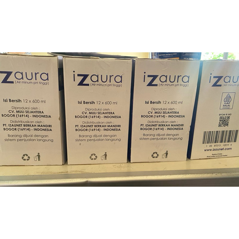 

Air Alkali iZaura Original (1 dus isi 12 botol)