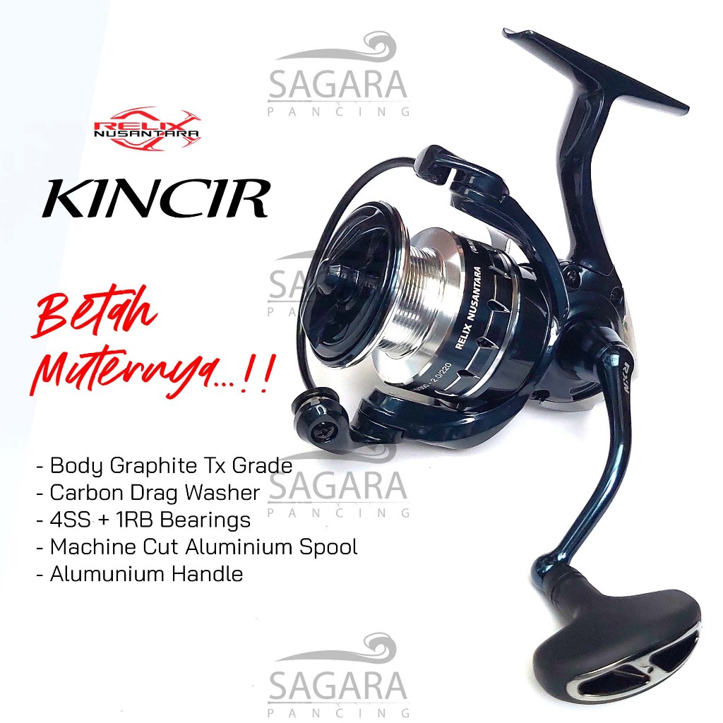 Reel Kincir Reel Relix Nusantara Reel Pancing Spinning Power Handle