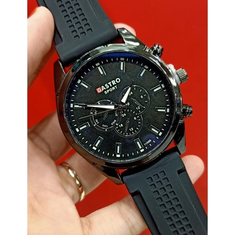 ESPADA SHOP - (SP - J23) Tangan Pria Gastro Sport Tali Karet Crono Variasi/Jam Tangan Analog Gastro 