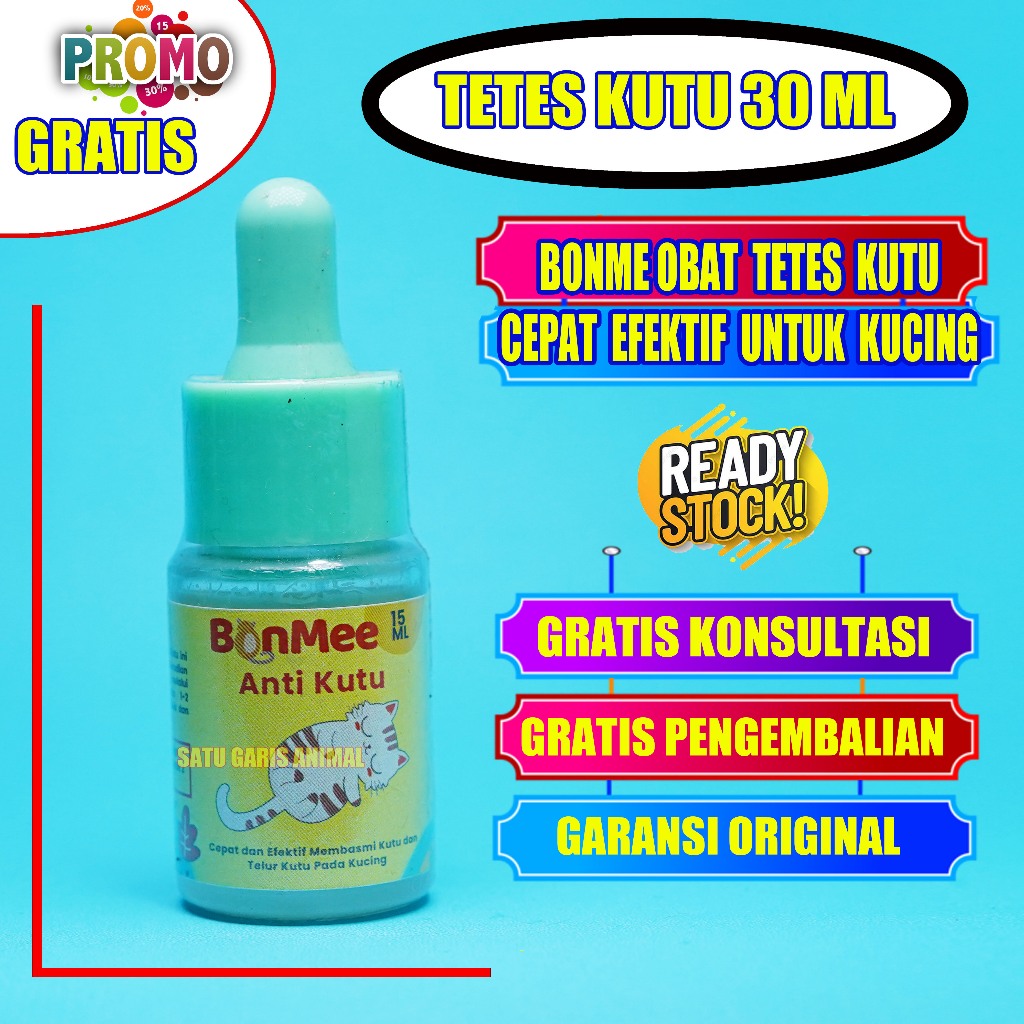 Obat Kutu Tetes Kucing Ampuh Tetes BONME TETEA KUTU