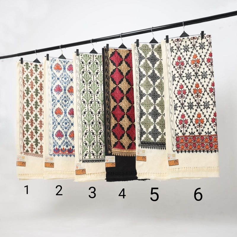 Rida/Surban Kashmiri / Sorban Kashmiri import PREMIUM Original UKURAN 2x1 / Rida' Kashmir Sulam / So