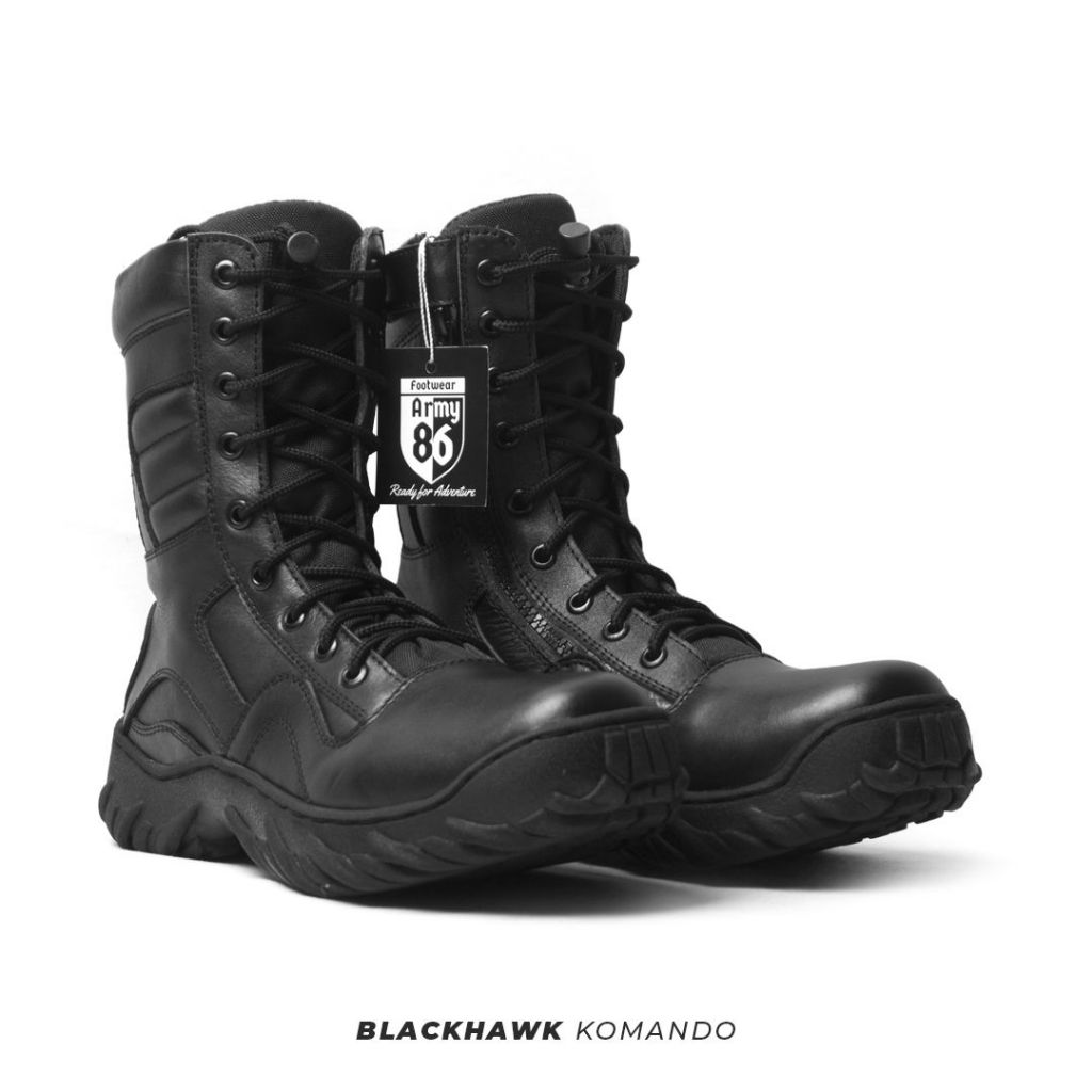 Sepatu PDL Army 86 TNI POLRI - BLACKHAWK COMMANDO