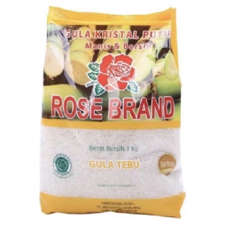 

Gula pasir Rose Brand kuning 1 kg