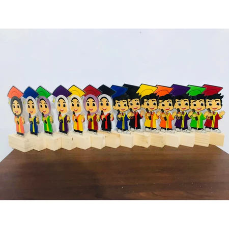 Akrilik Wisuda Piala Wisuda Akrilik Custom Plakat Wisuda Anak Akrilik Custom (Akrilik saja )