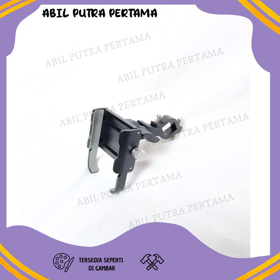 HOLDER HP STANG MOTOR PHONE HOLDER KISEKI PENYANGGA HP GPS UNIVERSAL BRACKET BRAKET BREKET NMAX AERO