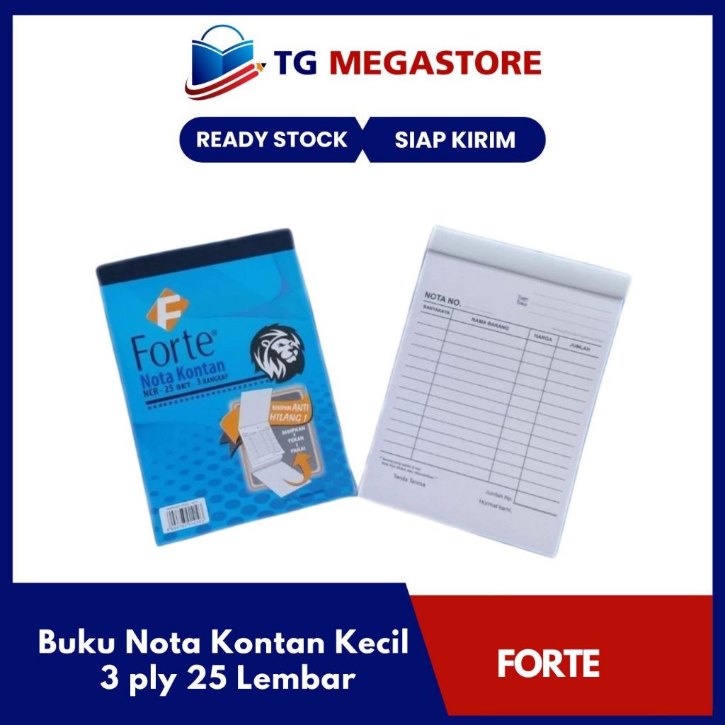 

Buku Nota Kontan Forte Kecil 3 ply 25 Lembar